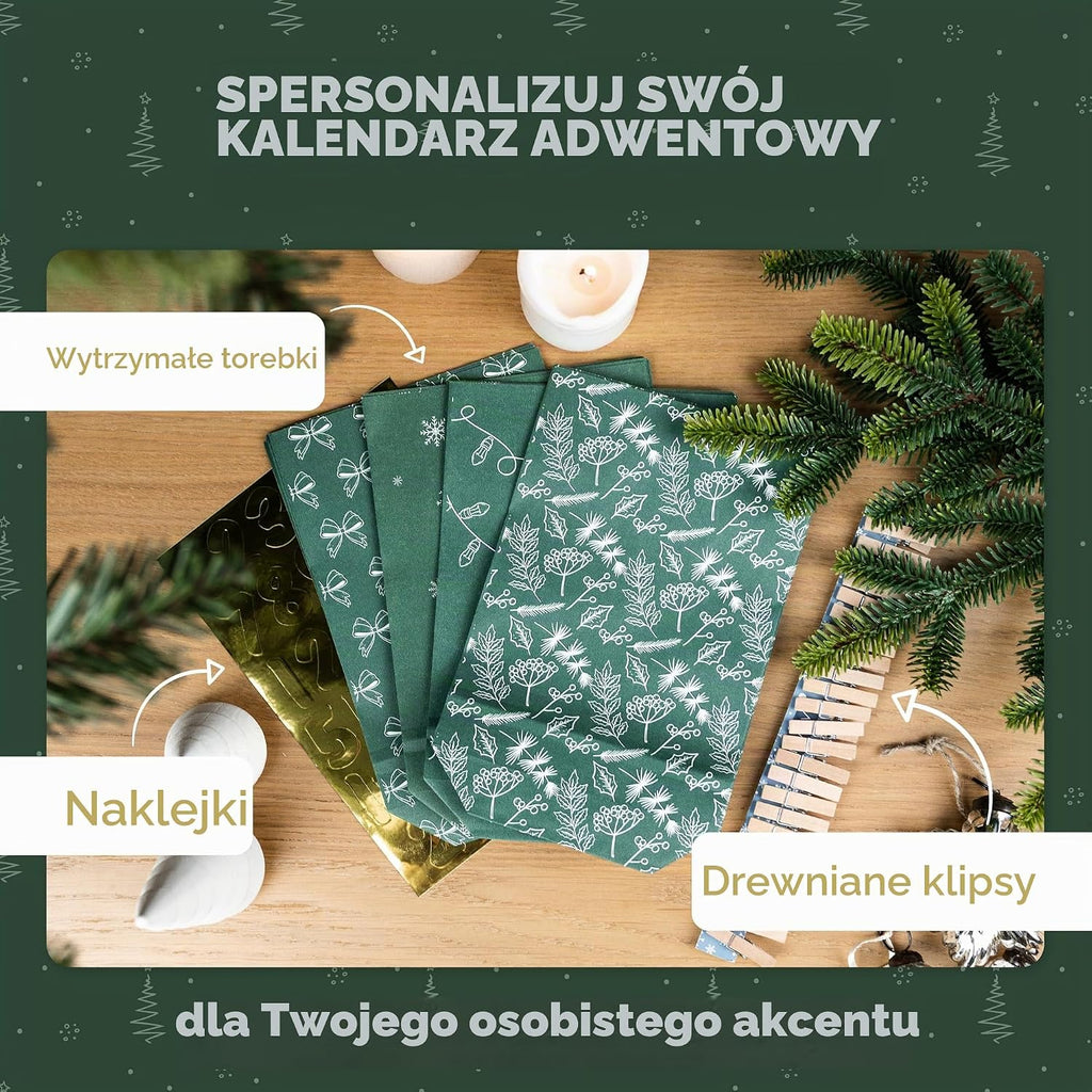 Amari Kalendarz adwentowy do napełnienia nr 23 Evergreen