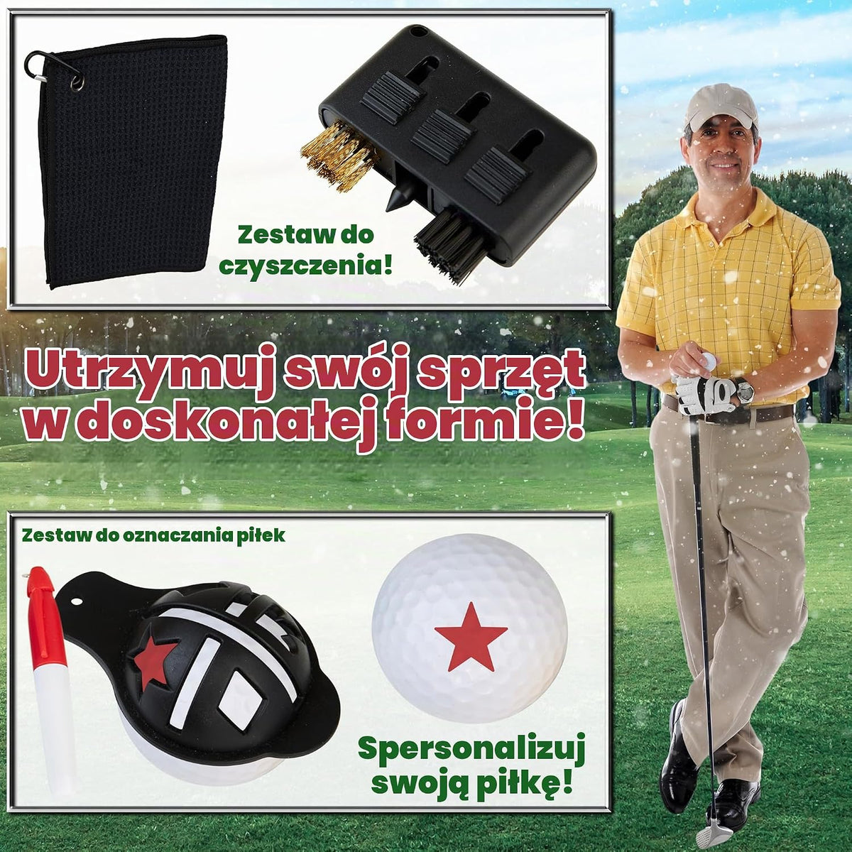 KreativeKraft Kalendarz adwentowy golfowy – 24 prezenty dla golfisty