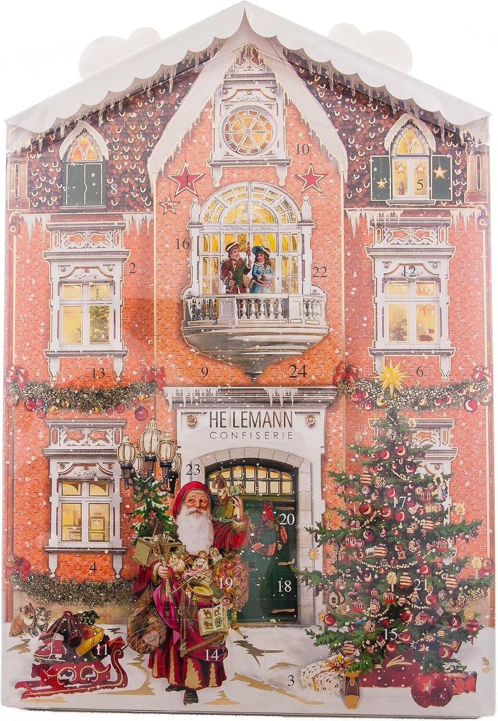 Heilemann Confiserie Heilemann kalendarz adwentowy z dachem, 275 g
