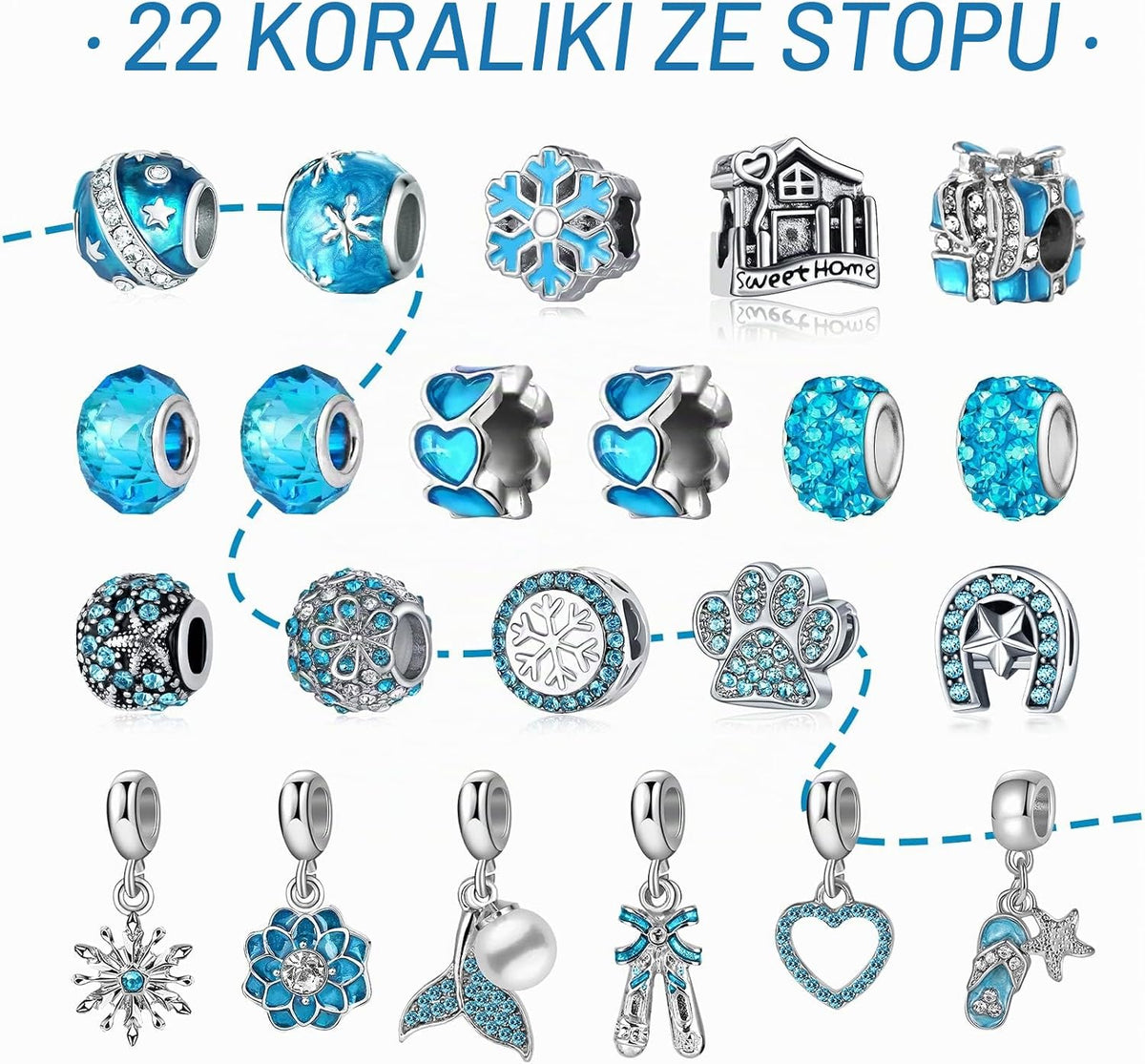MJARTORIA Kalendarz Adwentowy Biżuteria dla Dziewcząt 2025