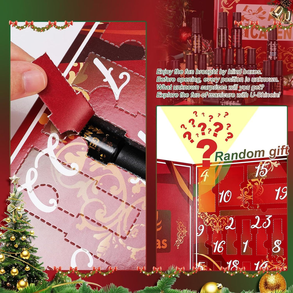 U-Shinein Nail Polish Advent Calendar 2025 24Pcs – kalendarz adwentowy