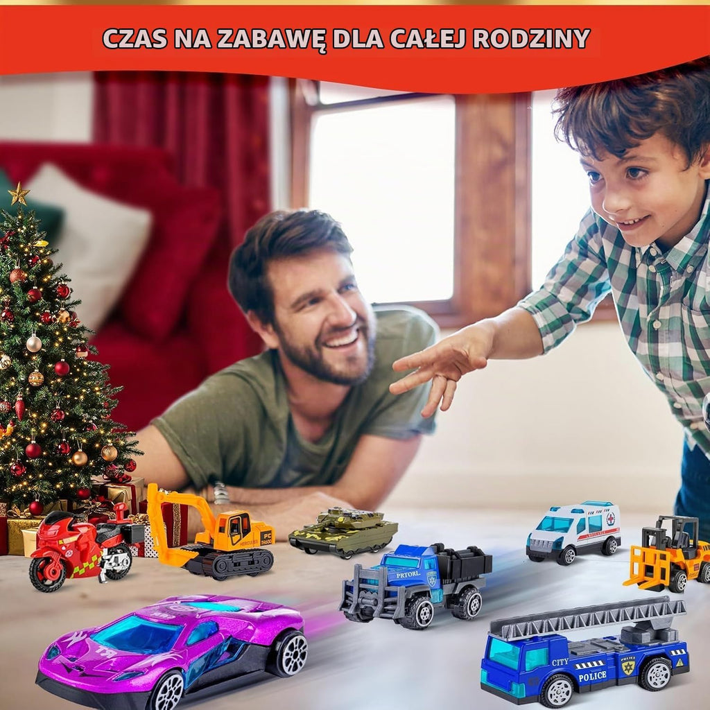 Quanquer Alloy Cars Advent kalendarz 2025 dla dzieci