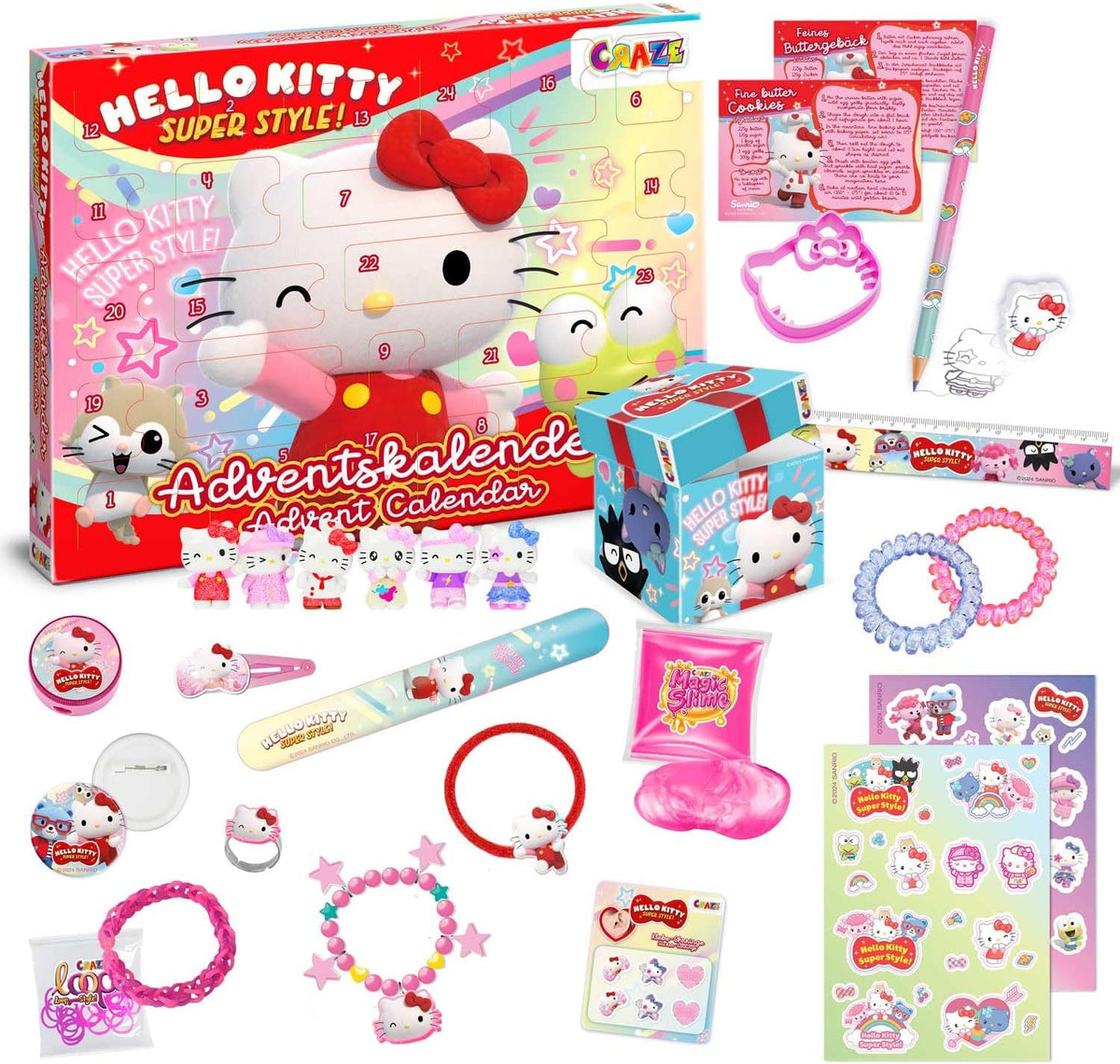 CRAZE Hello Kitty kalendarz adwentowy dla dzieci na rok 2026