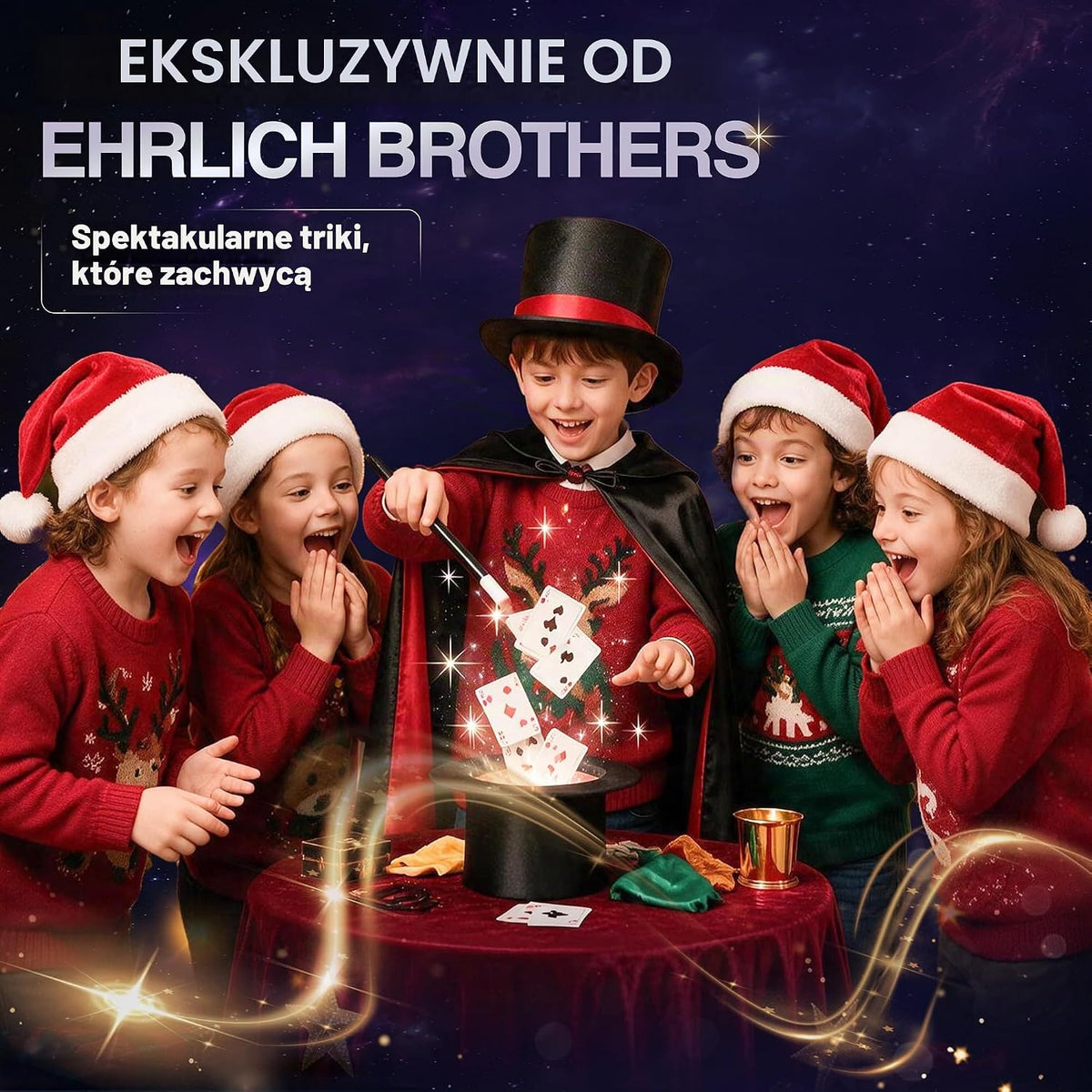Clementoni Clementoni Ehrlich Brothers kalendarz adwentowy 2026 – kalendarz bożonarodzeniowy z 24 mag