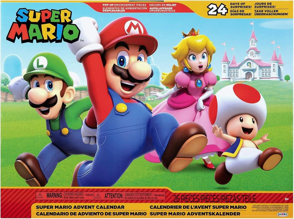 Jakks Pacific Nintendo Super Mario Mushroom Kingdom kalendarz adwentowy