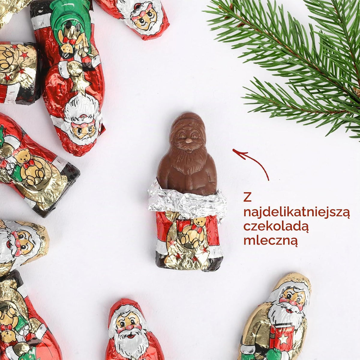 Riegelein Riegelein Solidny Święty Mikołaj w puszce, 525 g (70 sztuk) - Fairtrade czekolada mleczna 