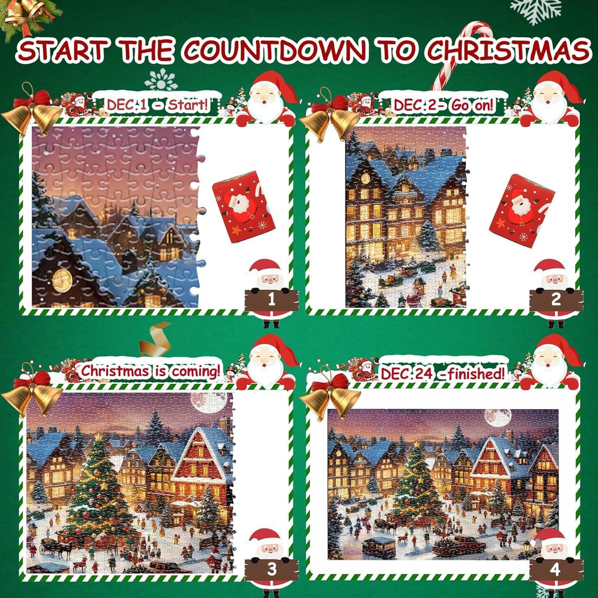 Bszatan Kalendarz Adwentowy 2026 Puzzle – 75 x 52 cm
