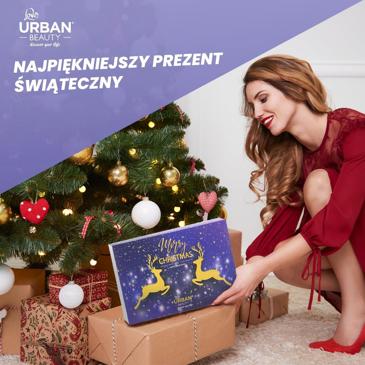 Love Urban Beauty Wegański kalendarz adwentowy z kosmetykami