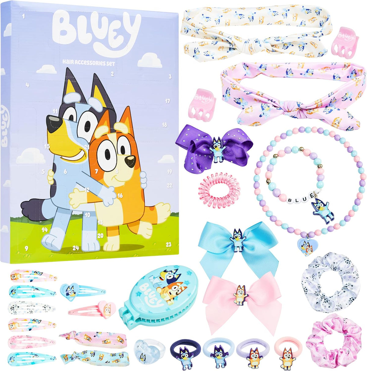 Get Trend Get Trend Bluey kalendarz adwentowy akcesoria do włosów