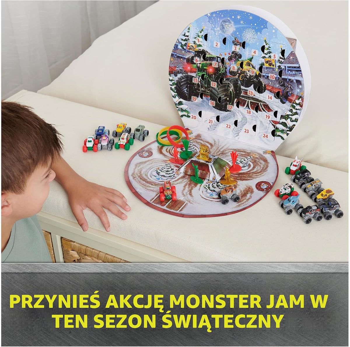 Monster Jam Mini kalendarz adwentowy na Boże Narodzenie