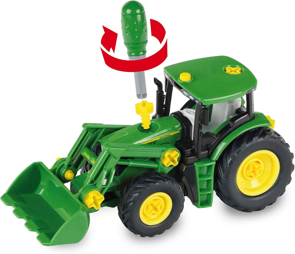Theo Klein Kalendarz adwentowy traktor John Deere do skręcania