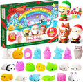 JOYIN JOYIN Kalendarz adwentowy 2022 Mochi Squishy, na Boże Narodzenie, 24 dni z 21 uroczymi zwi