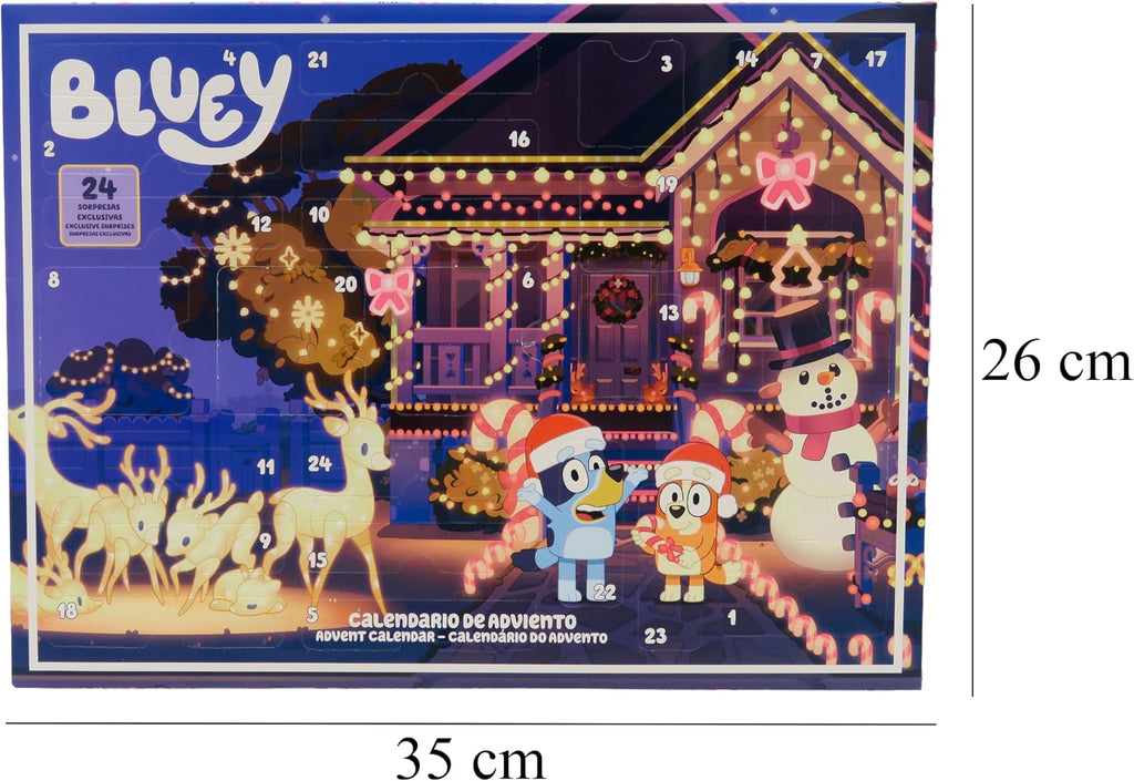 Bluey Kalendarz adwentowy – 24 niespodzianki, oficjalna licencja