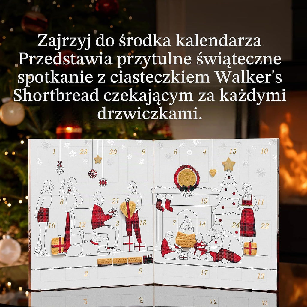 Walkers Kalendarz adwentowy Walker's Shortbread All-Butter, edycja limitowana - 294 g