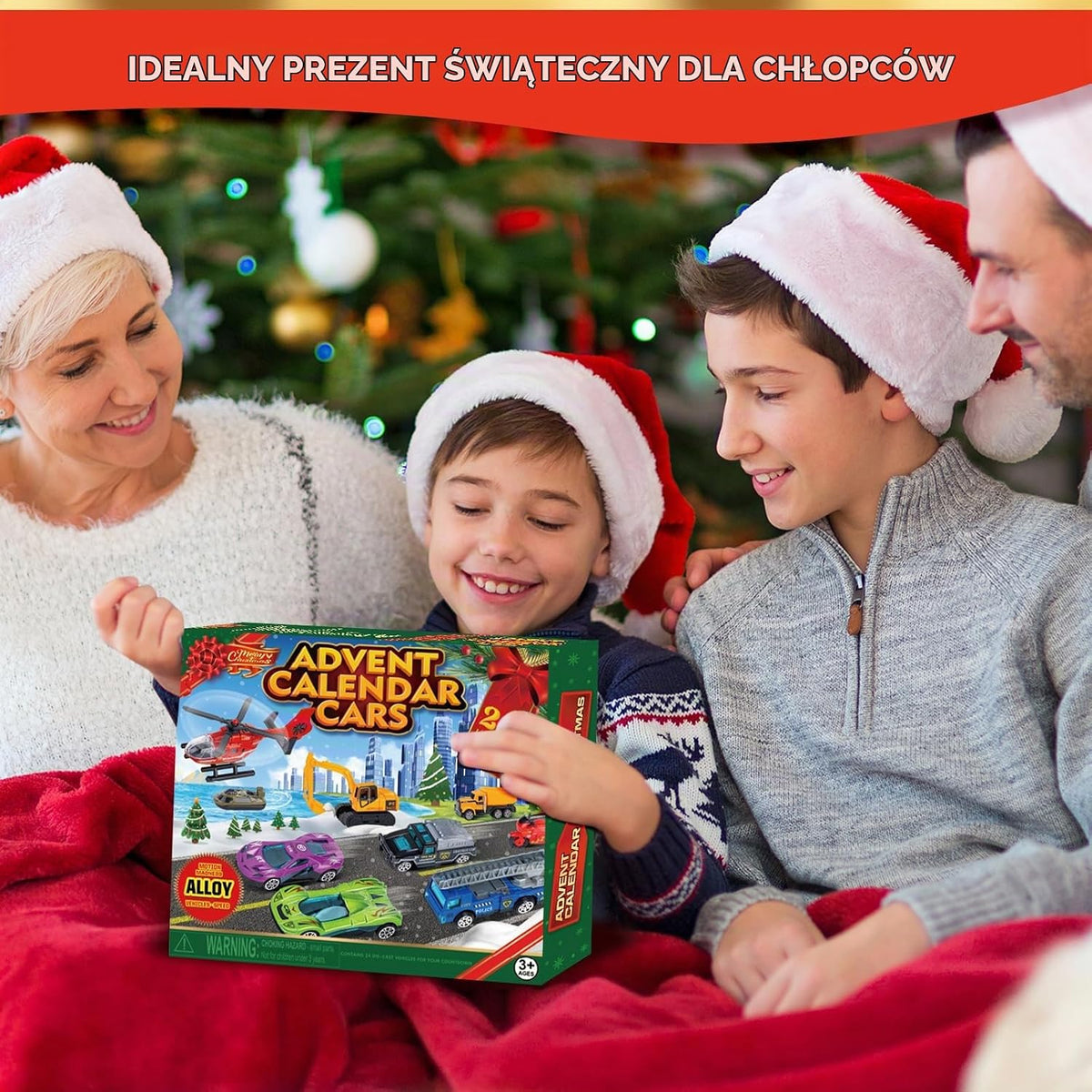 Quanquer Alloy Cars Advent kalendarz 2025 dla dzieci