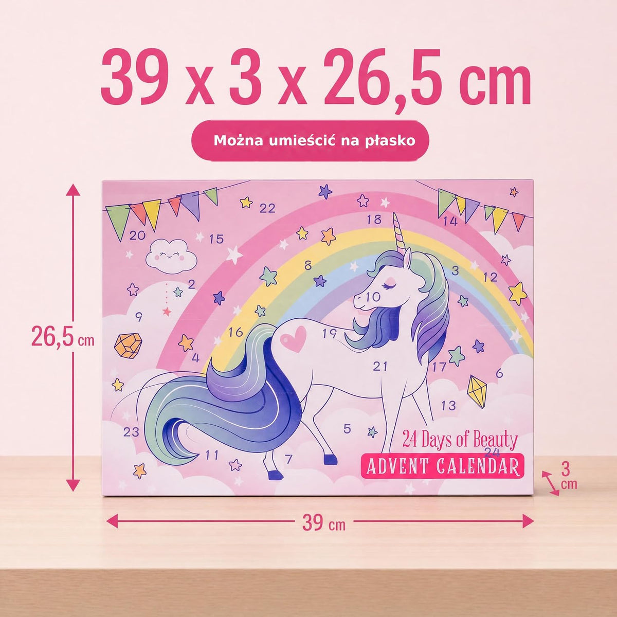 Accentra Kalendarz adwentowy Beauty Unicorn dla dzieci