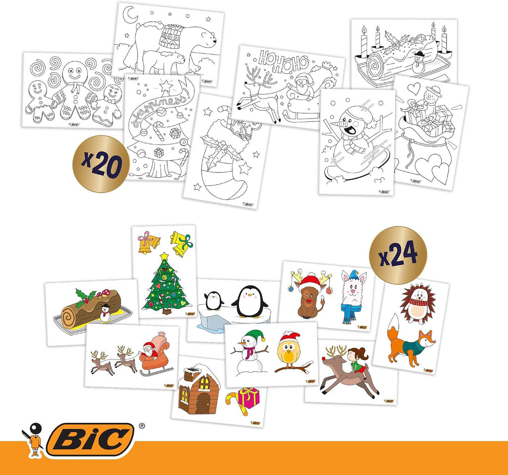 BIC Adwentowy kalendarz mix Pudełko 20szt