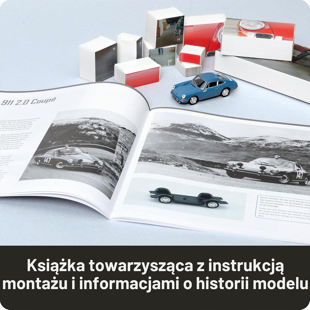 FRANZIS 67664 – Porsche 911 Adventskalender Emailleblau – kalendarz