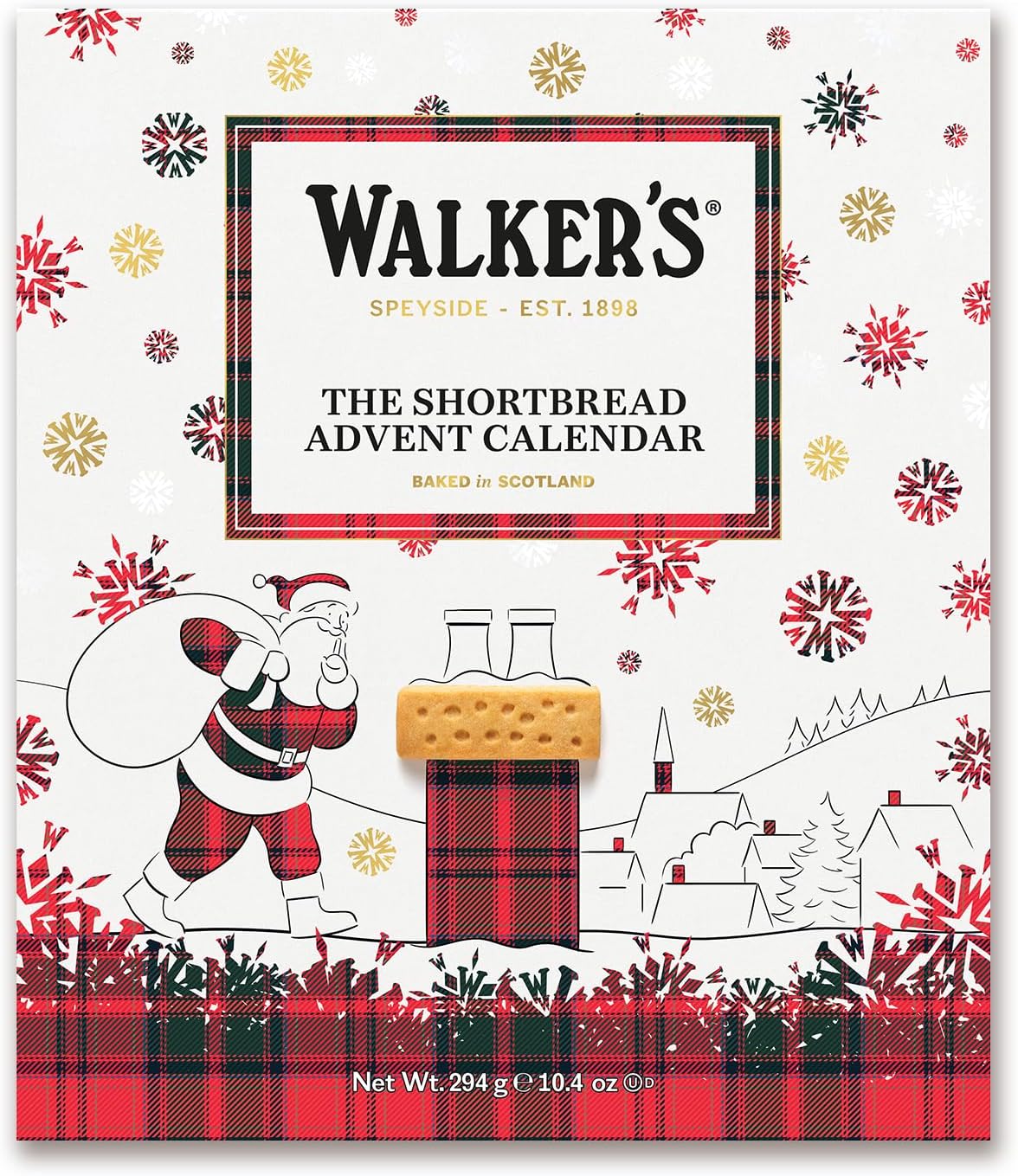 Walkers Kalendarz adwentowy Walker's Shortbread All-Butter, edycja limitowana - 294 g