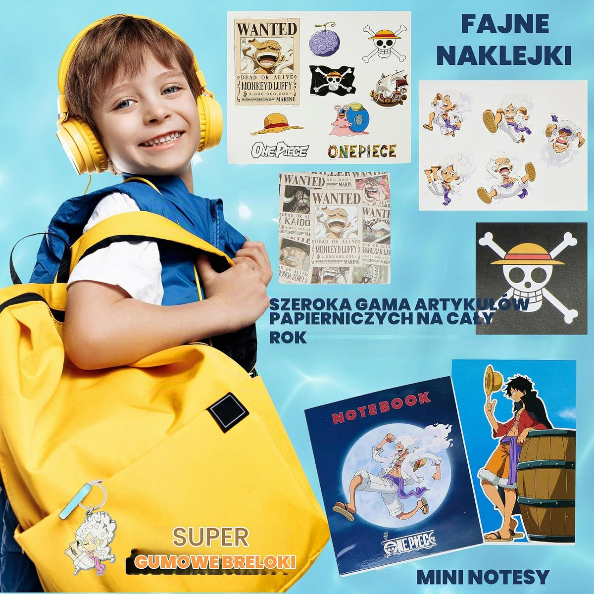 One Piece Kalendarz adwentowy – 24 gadżety i artykuły papiernicze