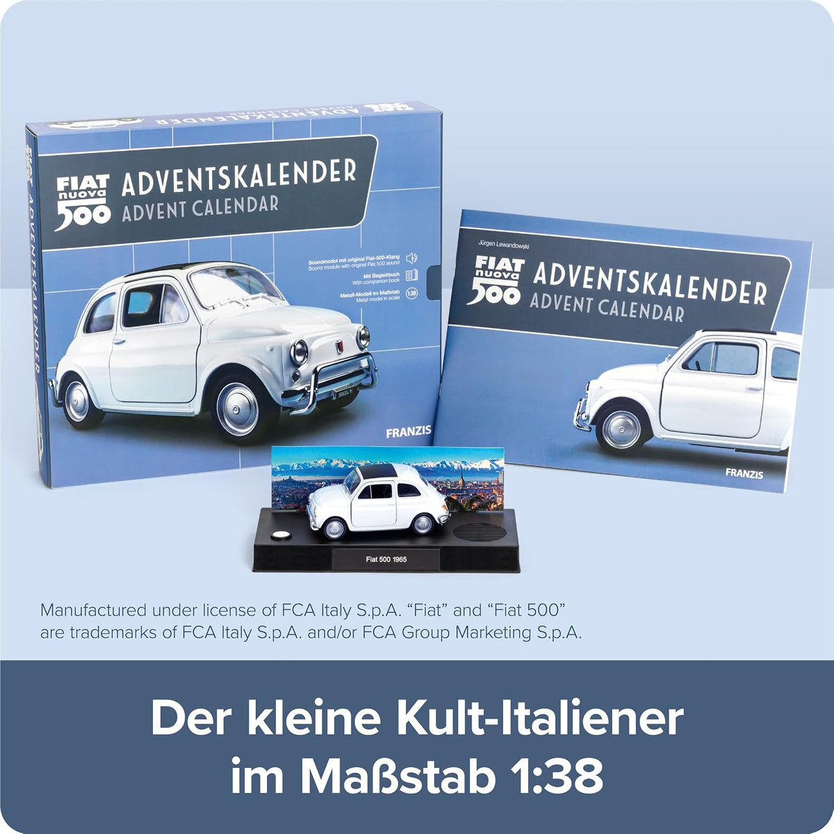 Franzis 67168 Kalendarz adwentowy Fiata 500
