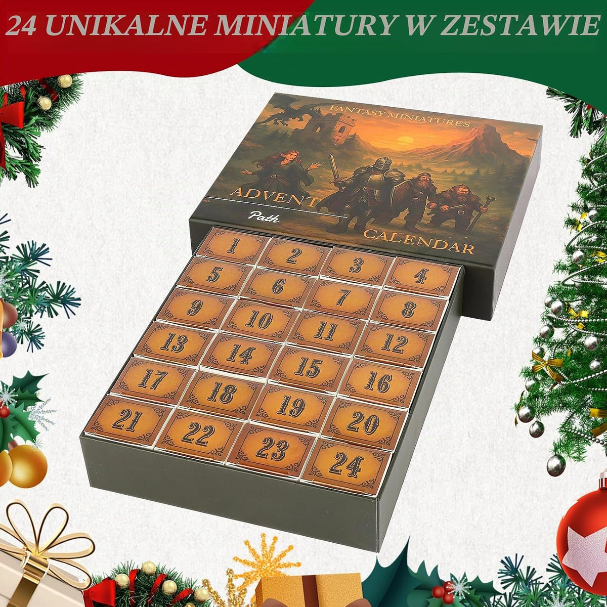 Path Gaming 24-dniowy fantazyjny kalendarz adwentowy na blat
