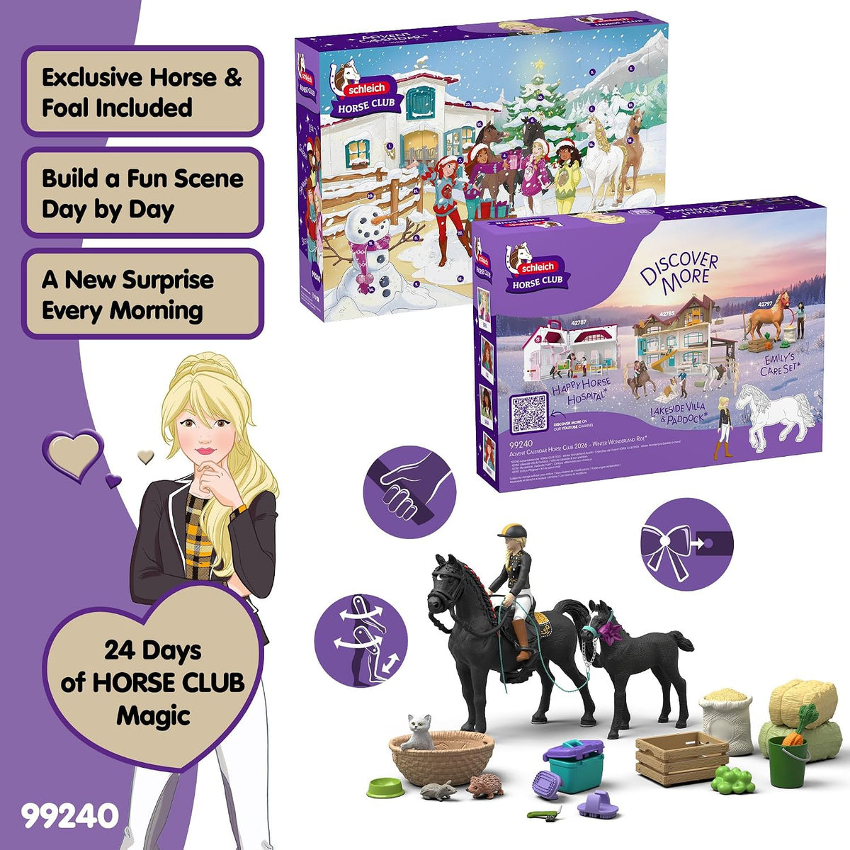 schleich HORSE CLUB 99240 Kalendarz adwentowy Przejażdżka