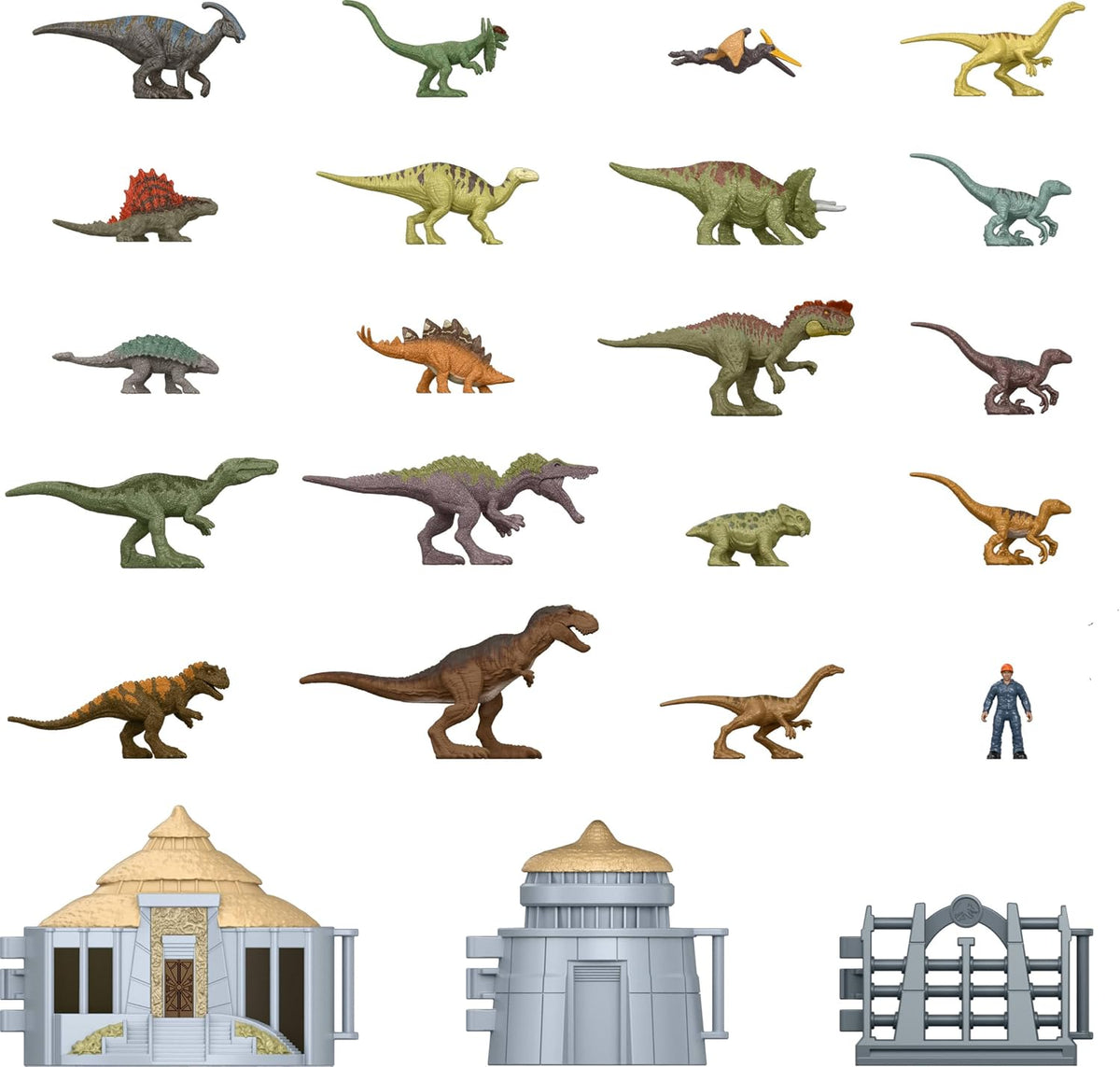 Mattel Jurassic World Kalendarz adwentowy – 19 mini dinozaurów