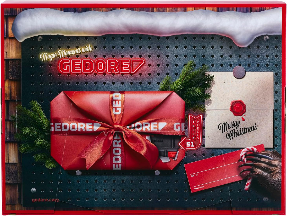Gedore Red Kalendarz adwentowy z narzędziami – 51 elementów w walizce