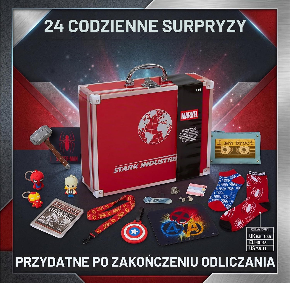 Get Trend Get Trend Marvel Avengers Spiderman kalendarz adwentowy 2026 dla dorosłych