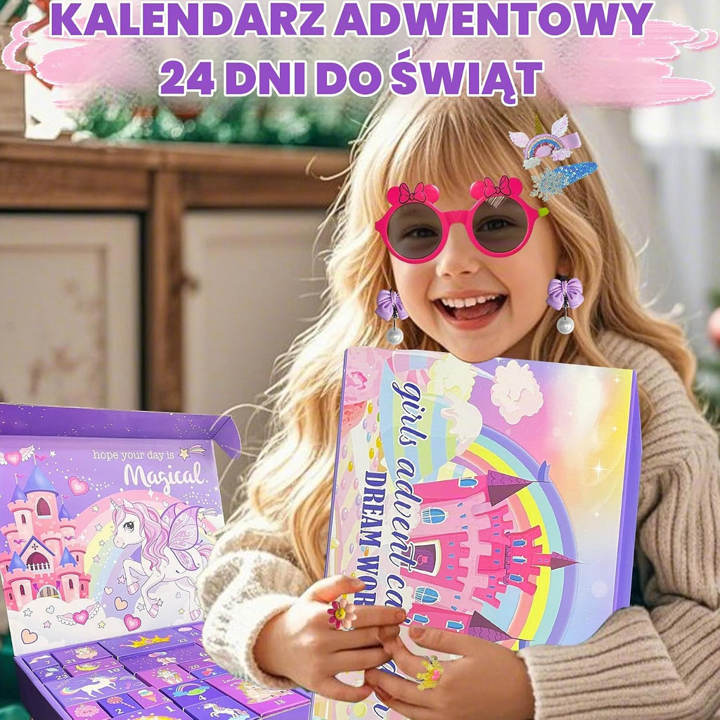 TZEKING Kalendarz adwentowy z jednorożcem