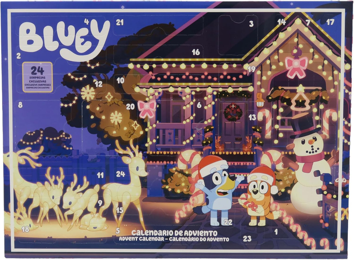 Bluey Kalendarz adwentowy – 24 niespodzianki, oficjalna licencja