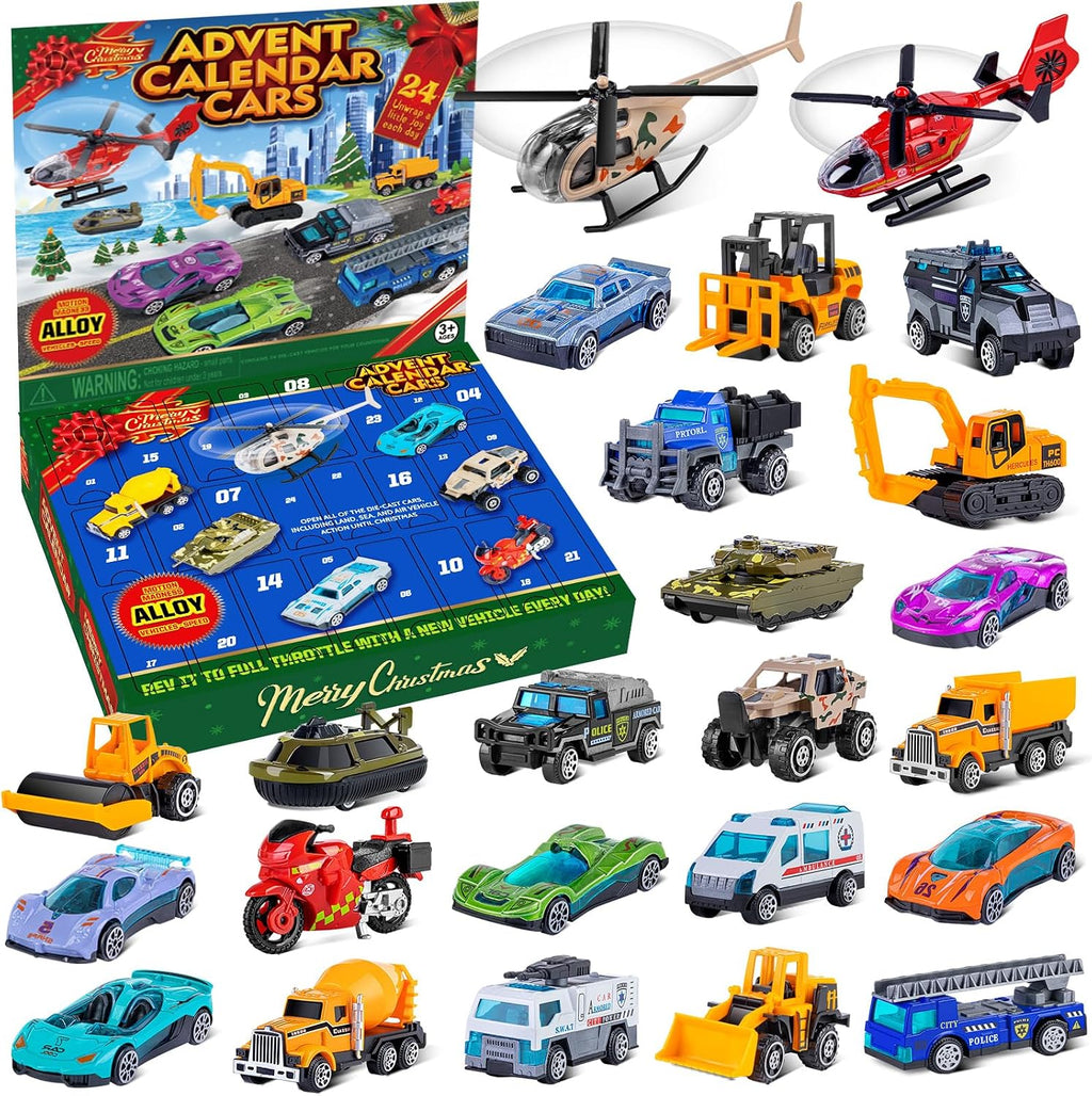 Quanquer Alloy Cars Advent kalendarz 2025 dla dzieci