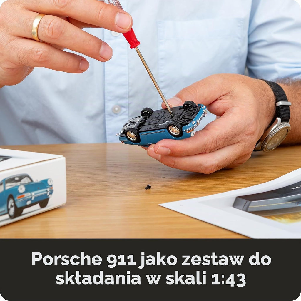 FRANZIS 67664 – Porsche 911 Adventskalender Emailleblau – kalendarz