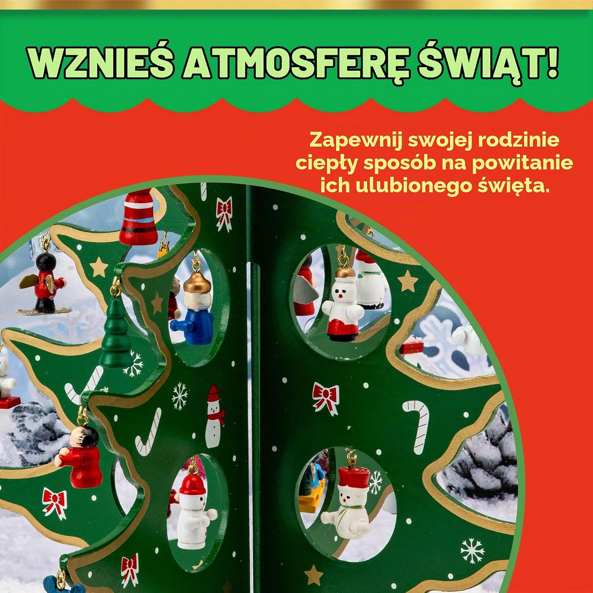 JOYIN świąteczny kalendarz adwentowy z odliczaniem