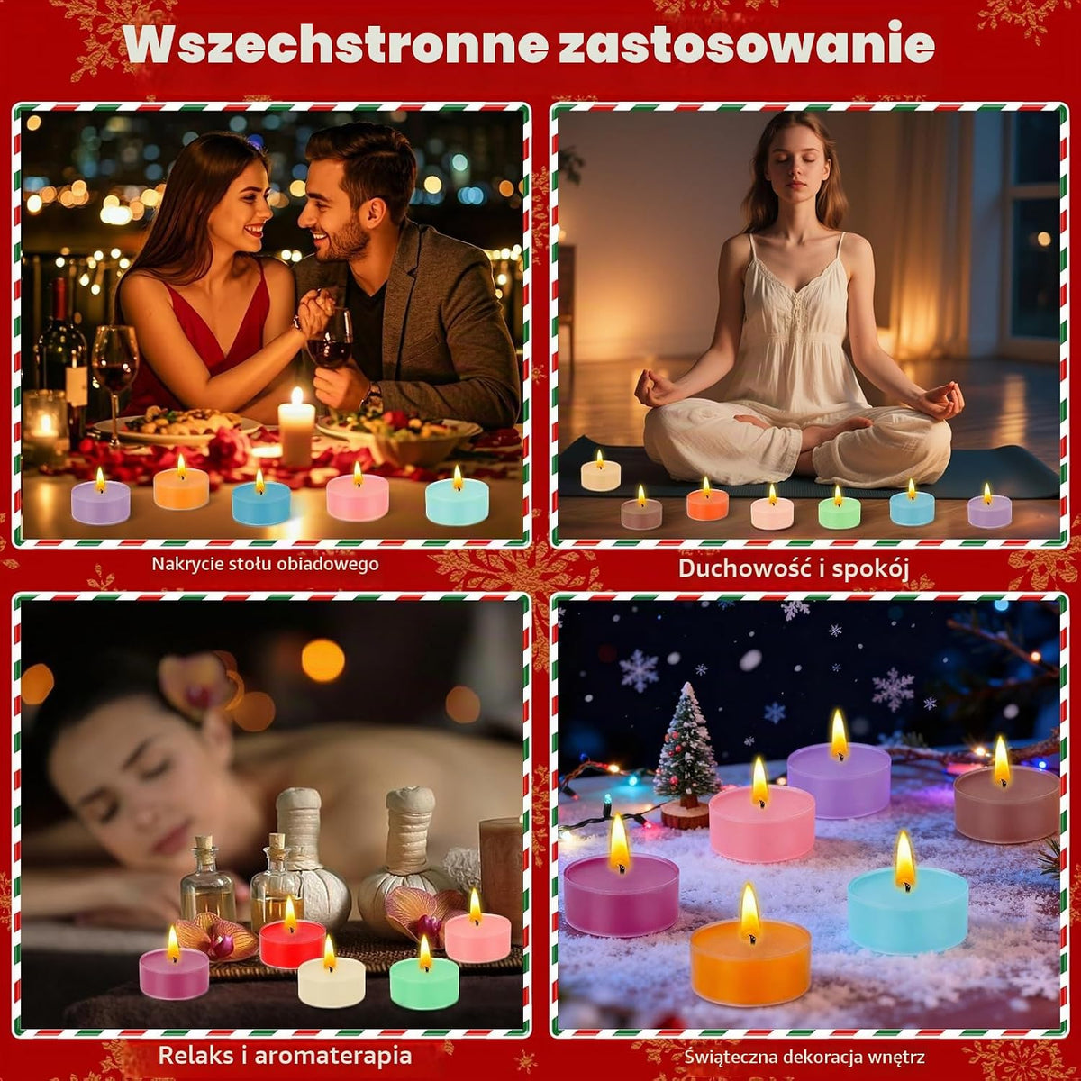 TEWWCEO Świece do Kalendarza Adwentowego 2025