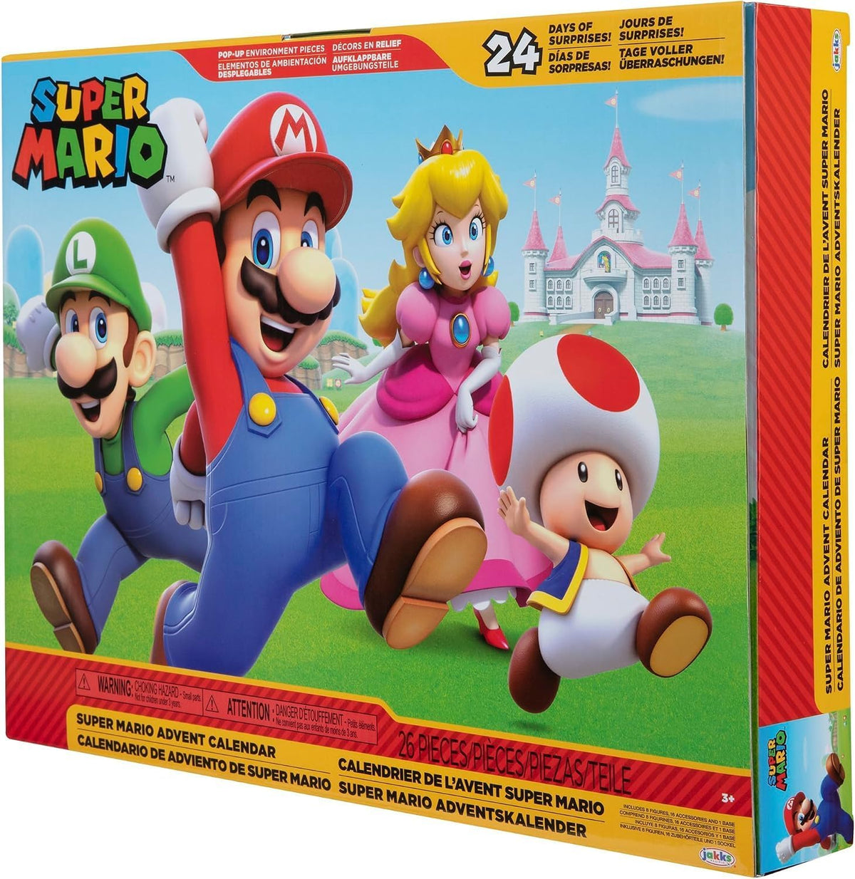 Jakks Pacific Nintendo Super Mario Mushroom Kingdom kalendarz adwentowy