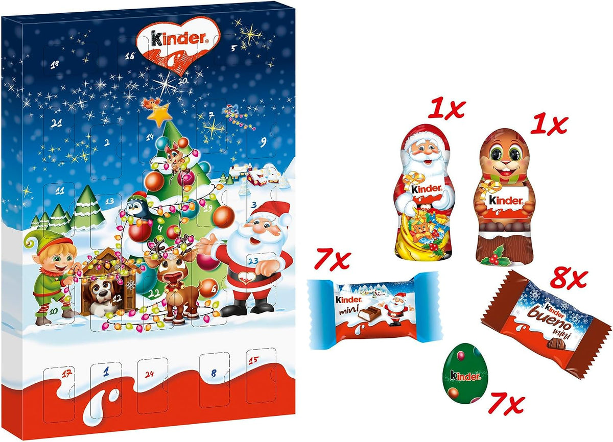 Kinder Ferrero Kalendarz adwentowy dla dzieci, 150 g