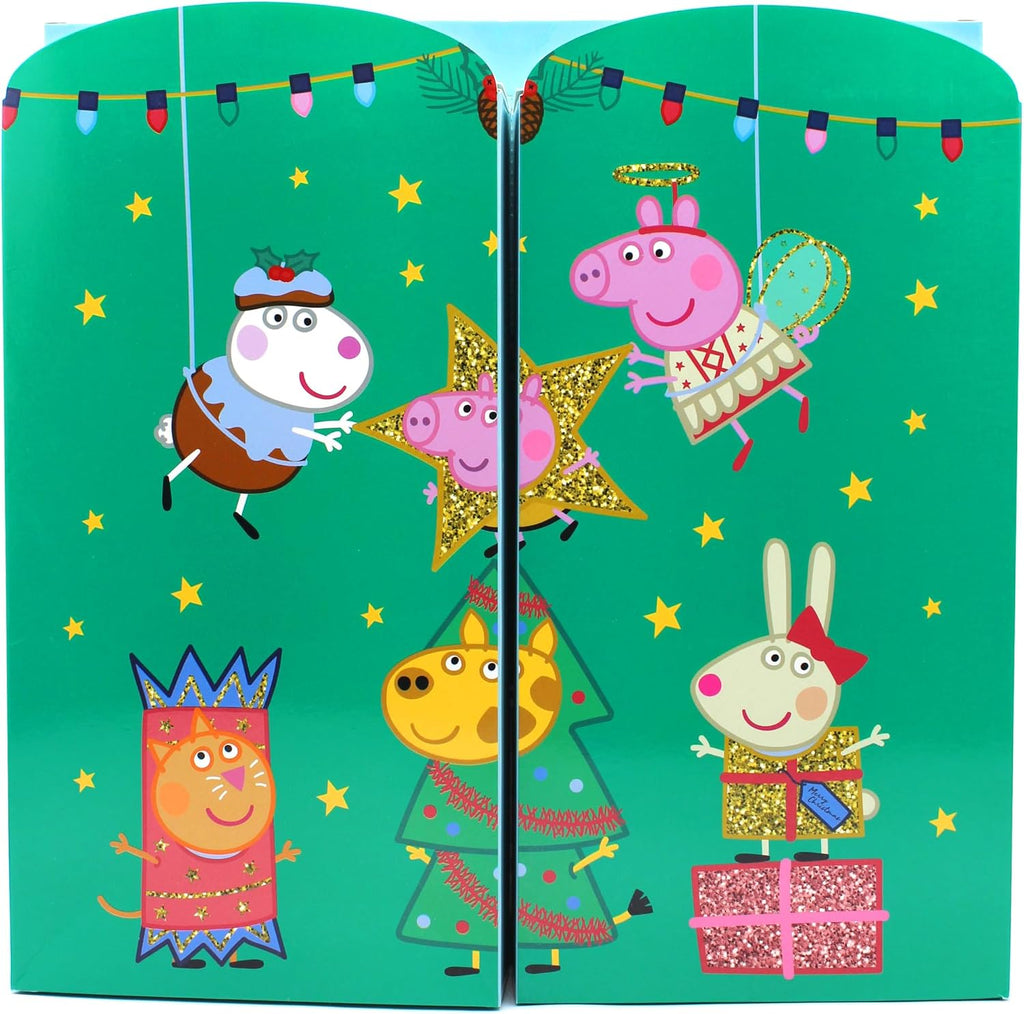 Joytoy Kalendarz adwentowy Peppa Pig z biżuterią i akcesoriami do włosów, 28 x 7 x 28 cm