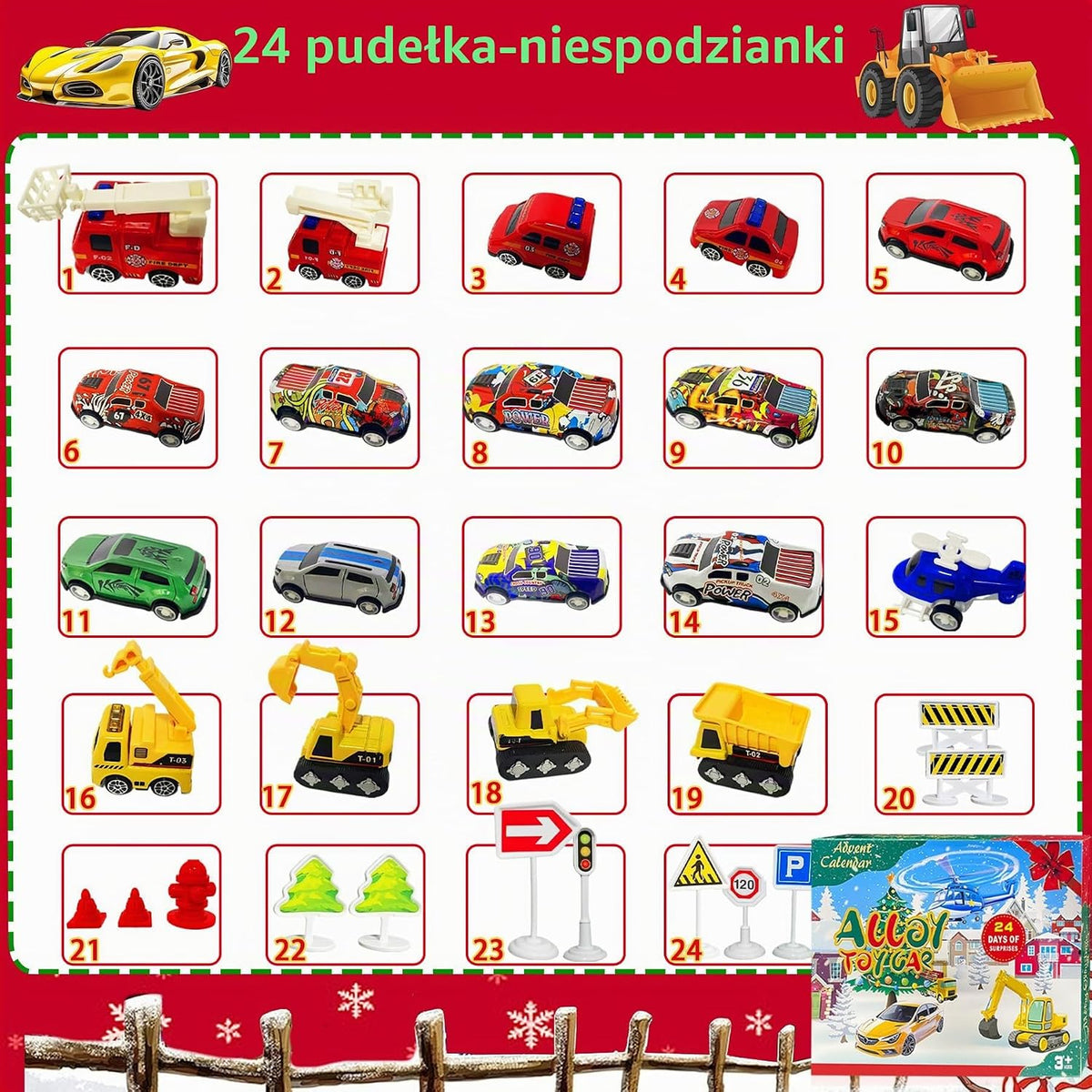 VEEKAY Kalendarz adwentowy 2025 dla dzieci