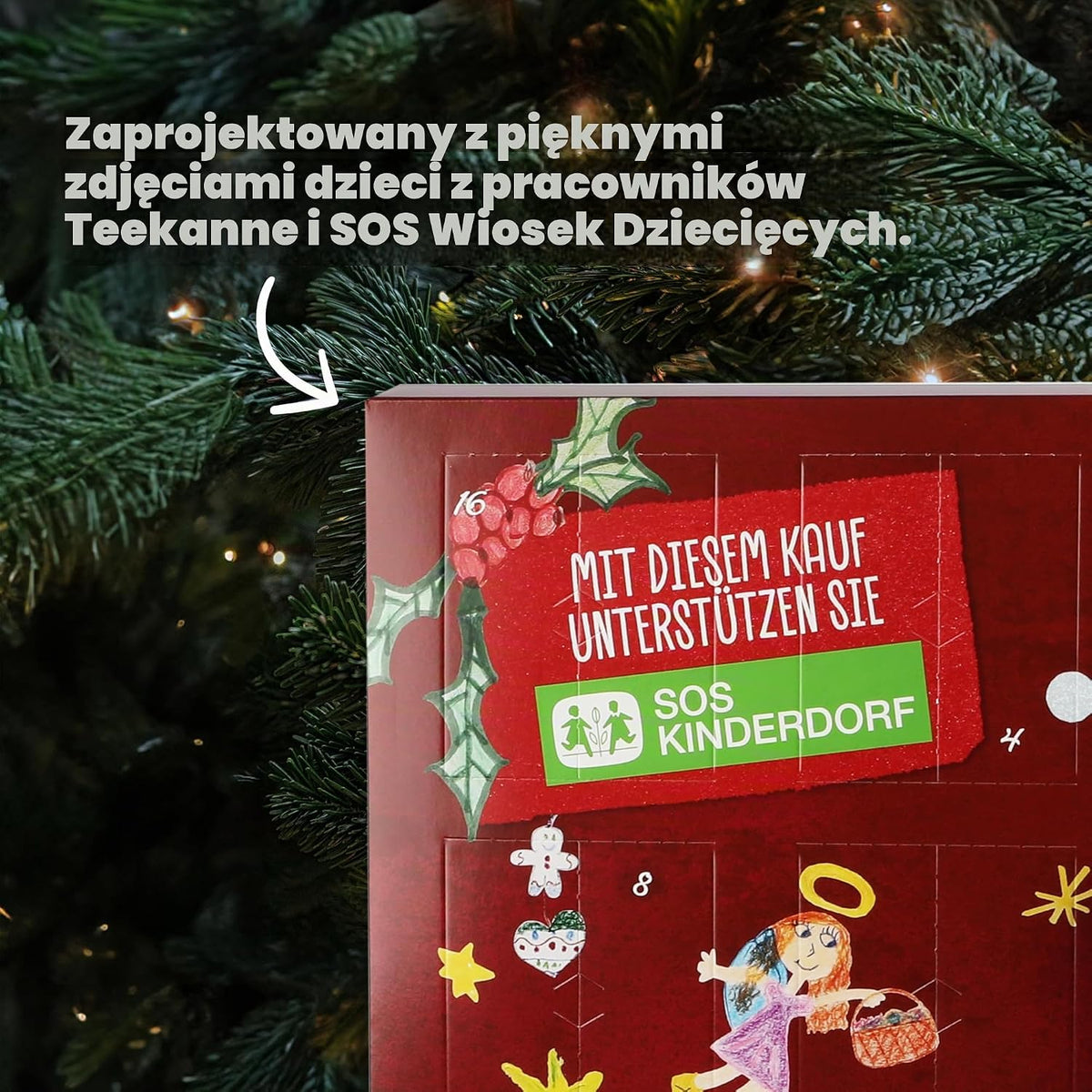 TEEKANNE Kalendarz adwentowy herbaty TEEKANNE 2024 - 24 odmiany herbaty, edycja limitowana, wspiera