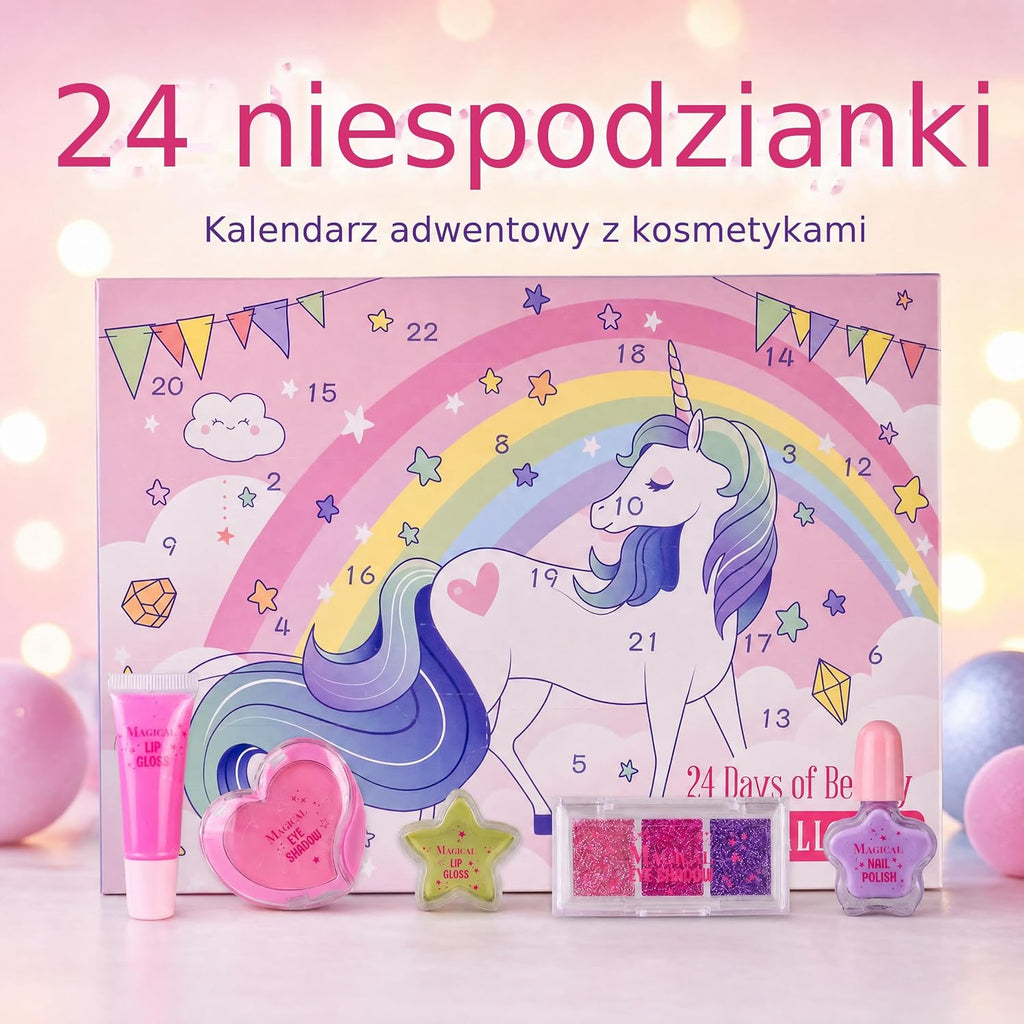 Accentra Kalendarz adwentowy Beauty Unicorn dla dzieci