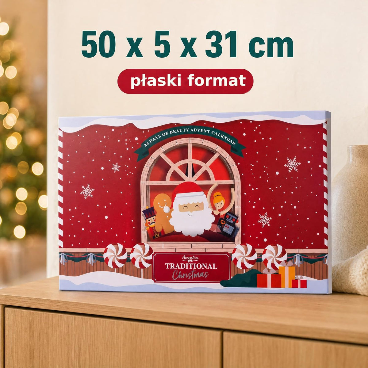 accentra Accentra Kalendarz adwentowy Beauty 2025 z 24 produktami wellness i pielęgnacji ciała – ka