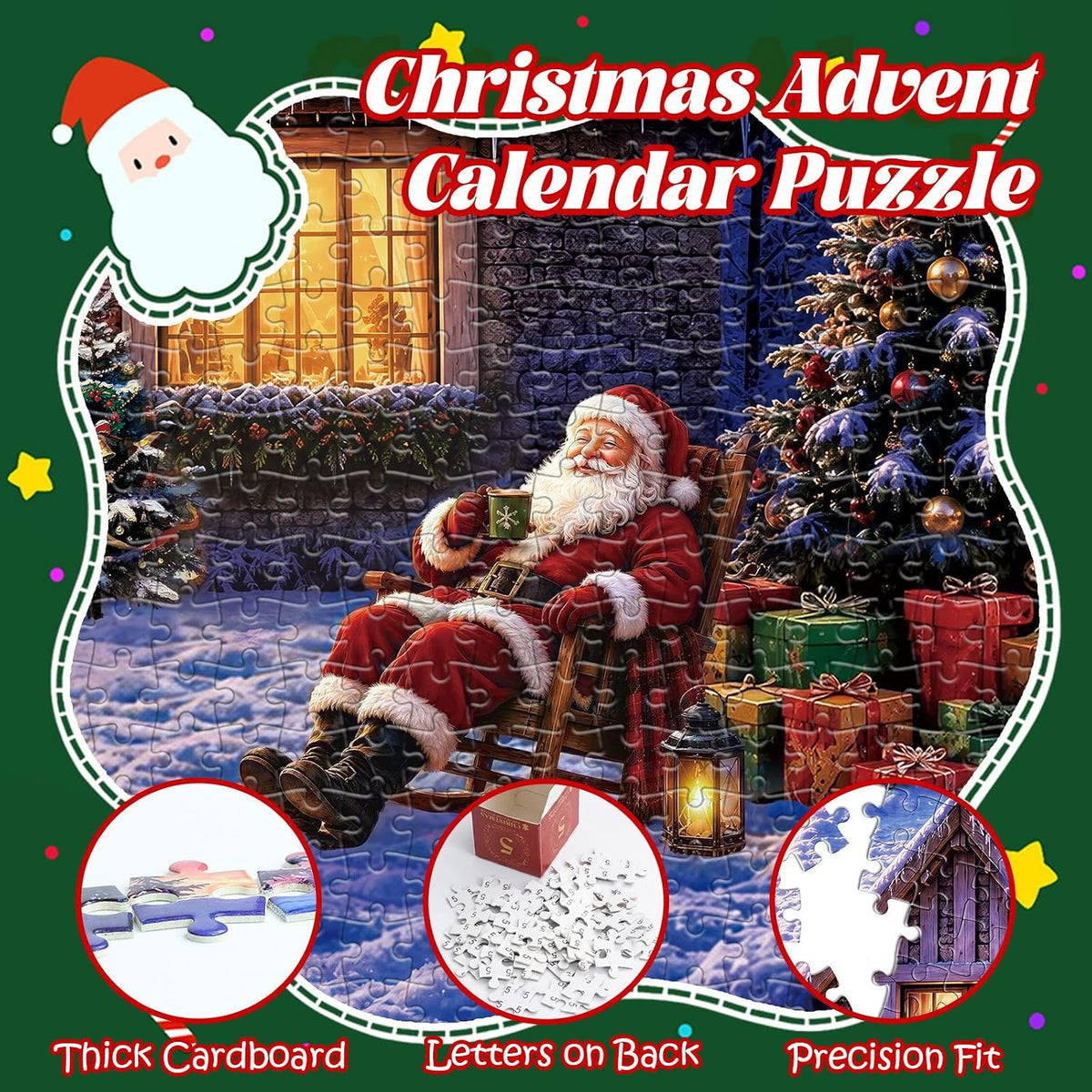 Ovneele Puzzlowy kalendarz adwentowy 2026 – puzzle świąteczne