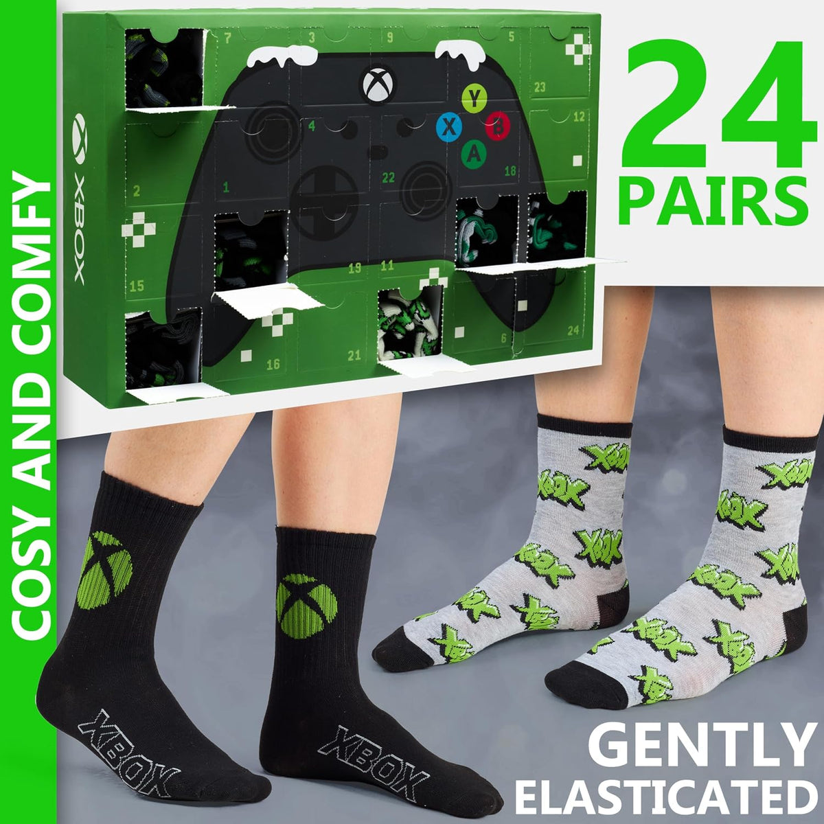 Get Trend Get Trend Xbox kalendarz adwentowy skarpety chłopięce