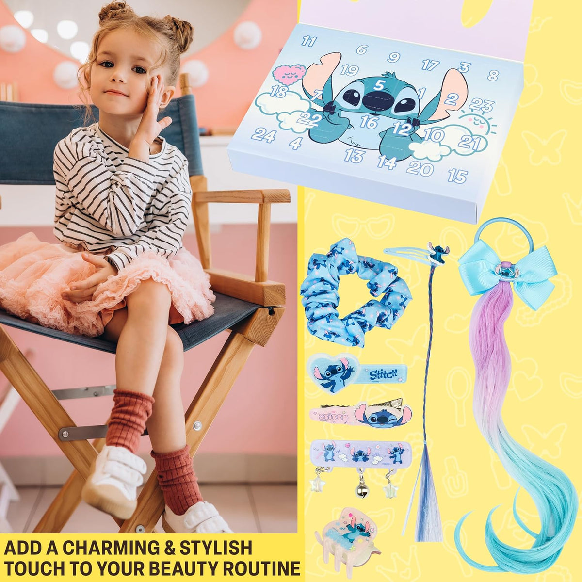 Get Trend Disney Stitch kalendarz adwentowy 2025 dla dziewcząt