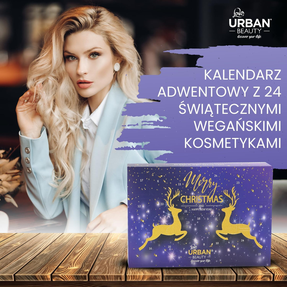 Love Urban Beauty Wegański kalendarz adwentowy z kosmetykami