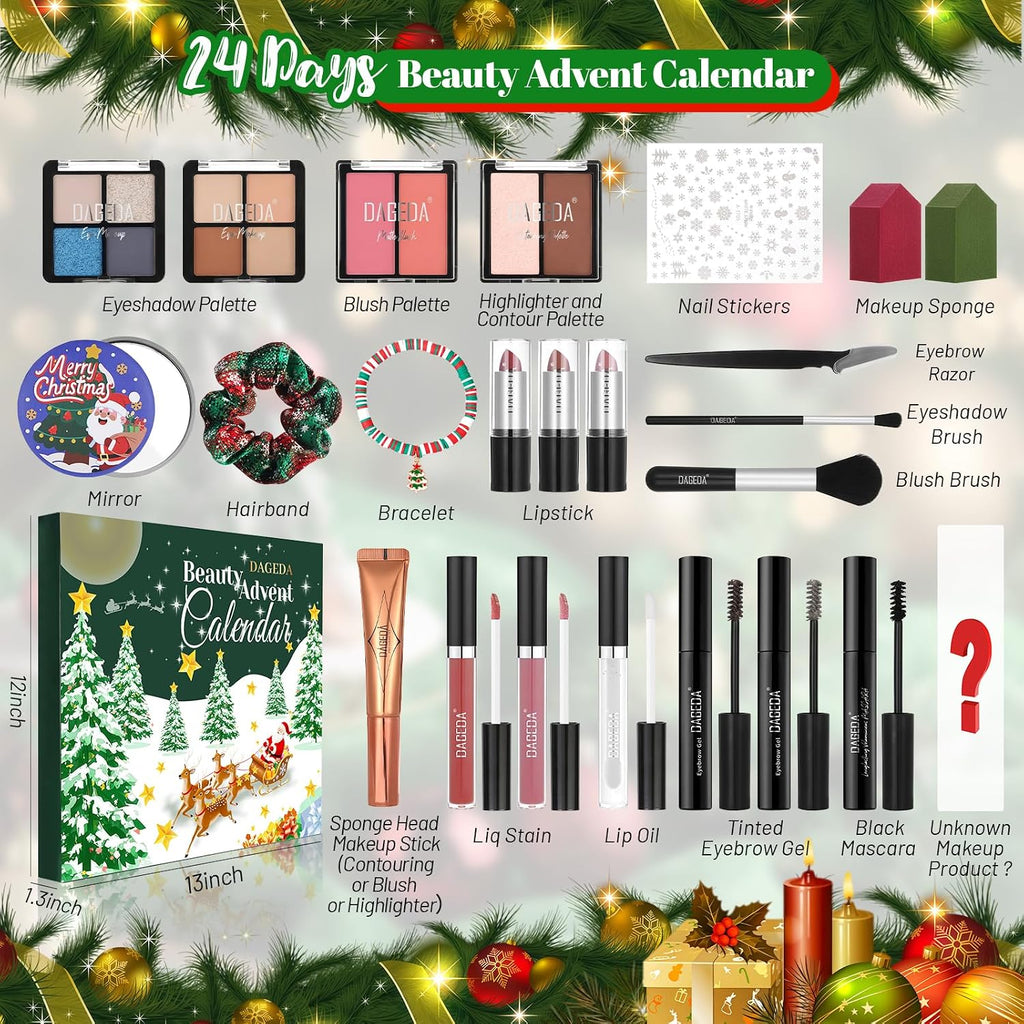 Prreal Kalendarz adwentowy Beauty – 24 kosmetyki do makijażu