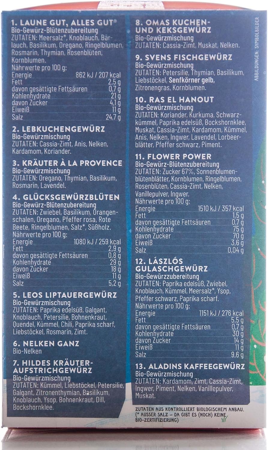 Sonnentor Sonnentor Kalendarz adwentowy z przyprawami, 118 g