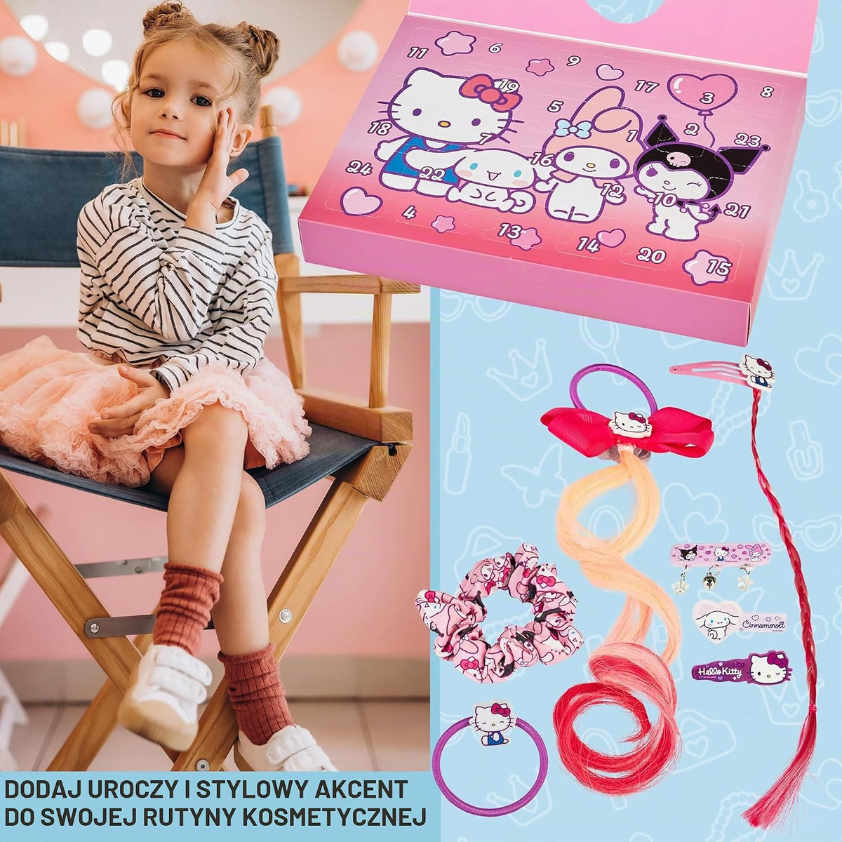 Get Trend Get Trend Hello Kitty akcesoria do włosów kalendarz adwentowy (Hello Kitty akcesoria do wł